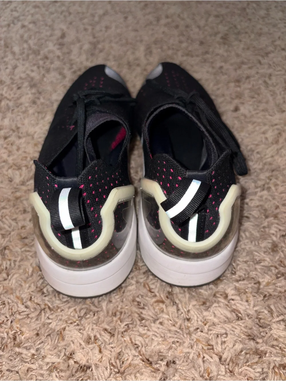 adidas | Black and Pink Slip-On Athletic Sneakers